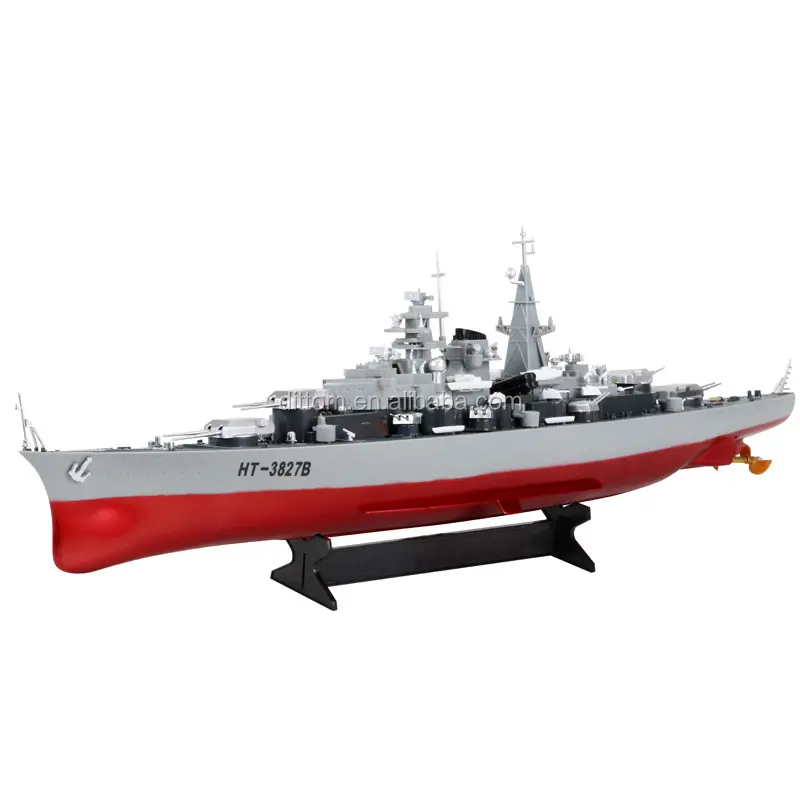 HT3827B Rc Battleship WarShip Vessel Large 1:360 scale 2.4G Rc Armored boat