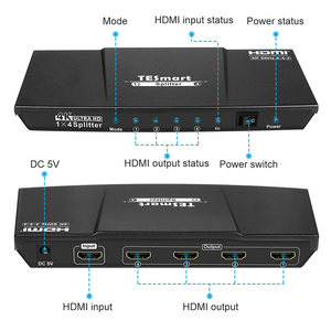 <strong>hdmi</strong> 4port Video <strong>Splitter</strong> 1x4 4k <strong>hdmi</strong> <strong>Splitter</strong> for Computer or Interface Type Smart Android LED Tv - Product Image 2