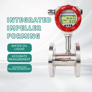 Medidor de flujo de turbina digital con conexión de brida DN125, salida de pulso, medidores de flujo de medición de volumen de leche de acero inoxidable, soporte OEM - Product Image 3