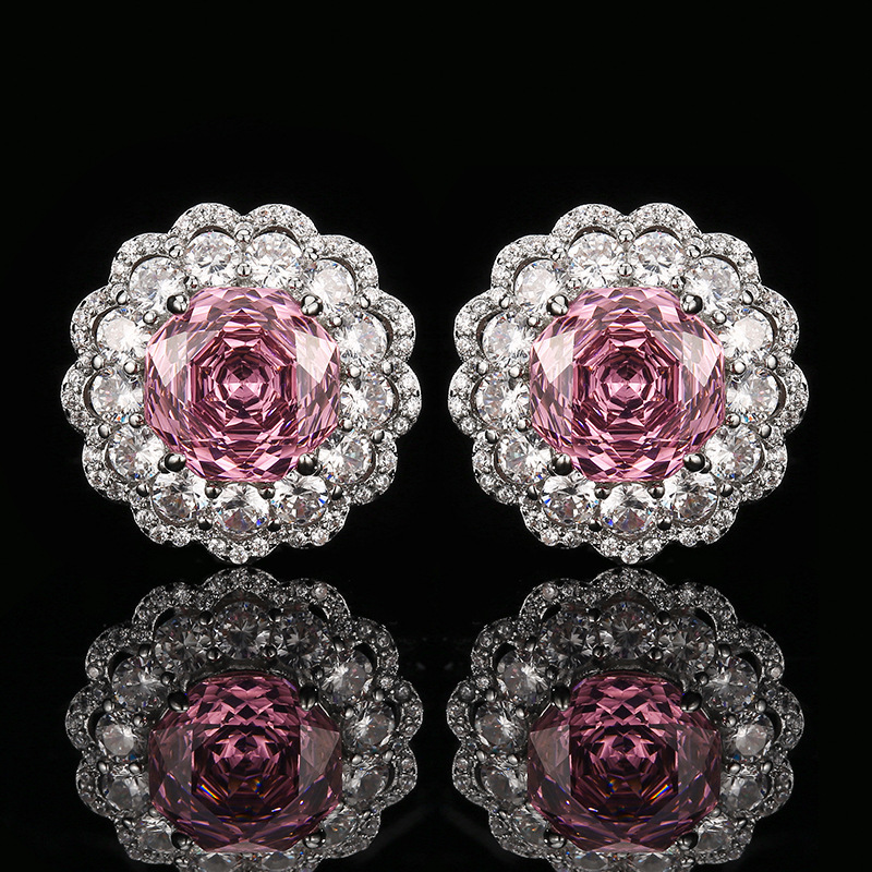 Pendientes de rosa seca