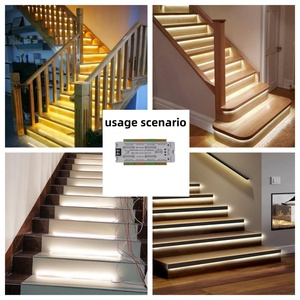 Sistema automático de controlador de iluminación de escalera inteligente con 20 tiras de led, sensor de movimiento PIR, sistema de controlador de iluminación de escalera LED - Product Image 6