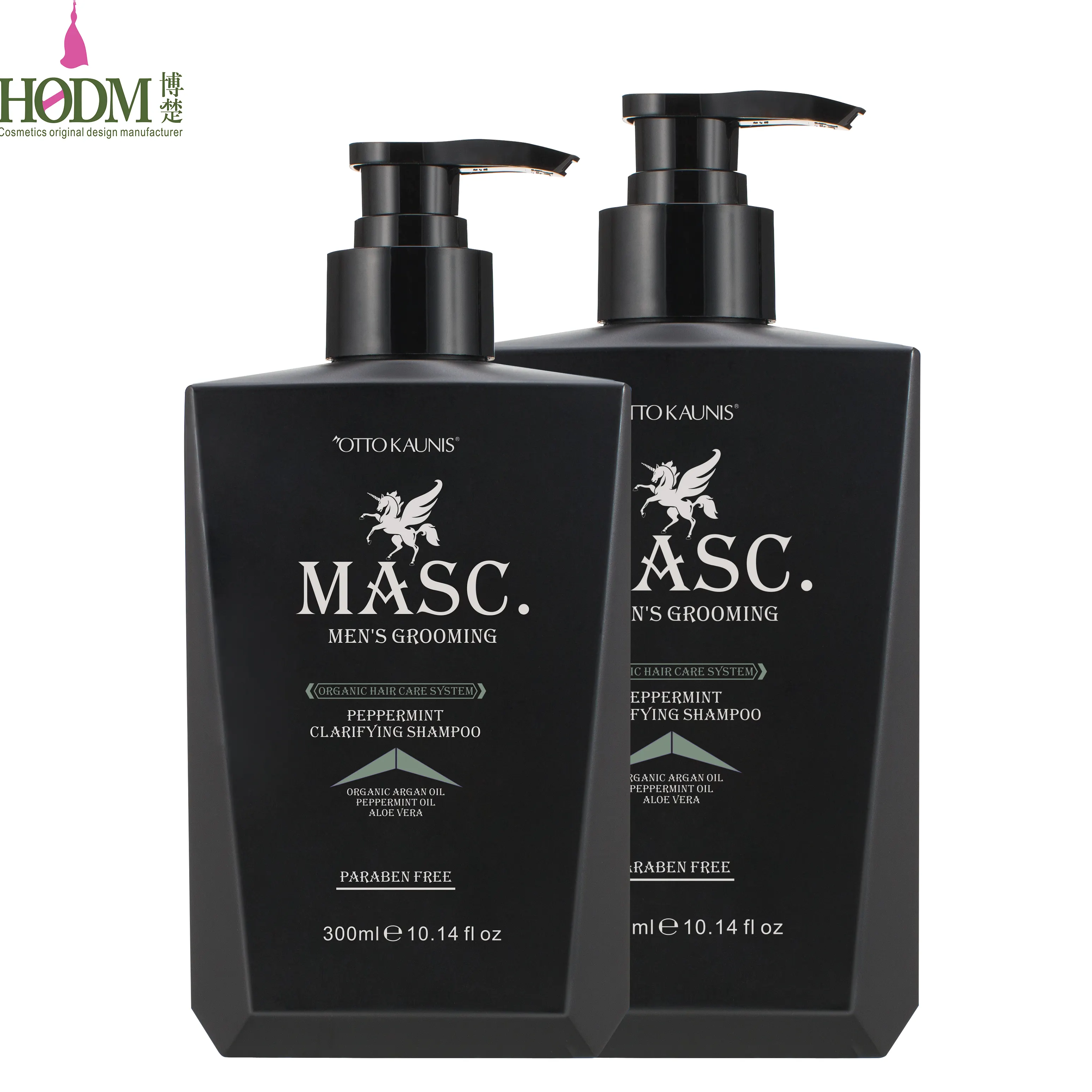 Productos para el cuidado del cabello para hombres, etiqueta personalizada, aceite de argán agánico, champú y acondicionador aclarante de menta