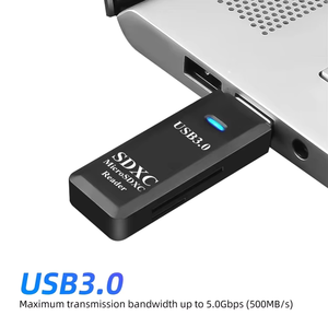 适用于SDHC SDXC微型TF SD适配器OTG SD/TF跨闪存卡的超高速2合1 USB 3.0读卡器，适用于Mac10 Win7/8/xp/vista - Product Image 4