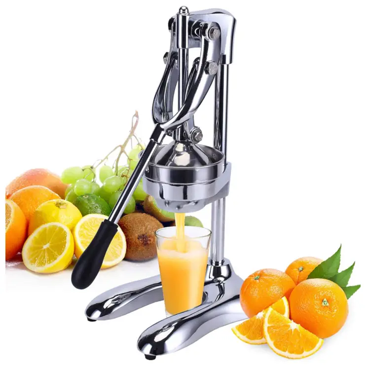 Máquina de zumo de naranja manual, exprimidor de limón comercial profesional y trituradora de naranja