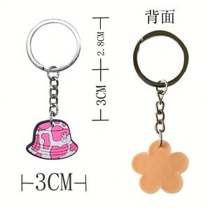 プロモーションギフトカスタム漫画動物2dキーチェーン中国ソフトラバーキーリング3DゴムPVCキーチェーン - Product Image 3