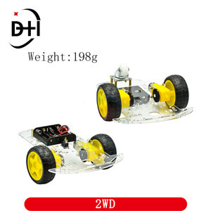Neuer Vermeidung verfolgungs motor Smart Robot Car Chassis Kit Geschwindigkeit geber Batterie kasten 2WD Ultraschall modul Für Arduino UNO R3 Kit - Product Image 3