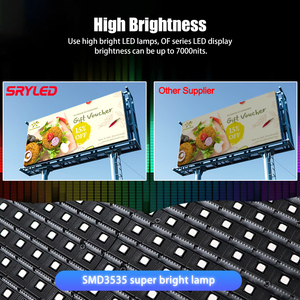 Ngoài trời đầy đủ màu sắc LED hiển thị P5-P10 1080p Video tường 3D IP65 không thấm nước 3-năm bảo hành cố định biển quảng cáo - Product Image 3