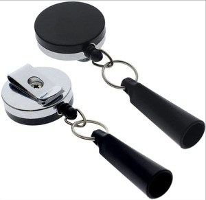 4CM <span class=keywords><strong>Metal</strong></span> Gancho Fácil Puxar Fivela Lápis Elástico <span class=keywords><strong>loop</strong></span> cap chaveiro Retrátil Caneta Titular Chaveiro com logotipo personalizado