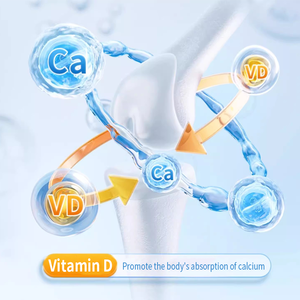 Hoogwaardige Calcium-En Vitamine D-Tabletten Voor Volwassenen Die Effectief Zijn Bij Het Verlichten Van Osteoporose Bij Mensen Van Middelbare Leeftijd En Ouderen - Product Image 5