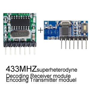 QIACHIP RX480E TX118SA-4 4CH EV1527 433.92Mhz kabelloses Breitspannungs-Codierungs-Sendermodul und Decodierungs-Empfängermodul - Product Image 3