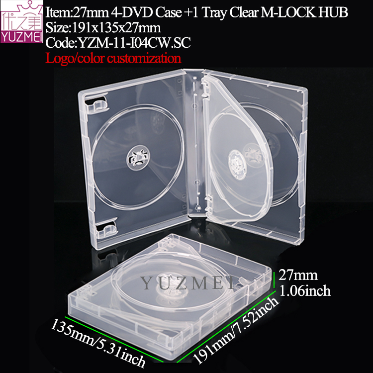 I04C:27mm M-LOCK 4-DVD Case Clear