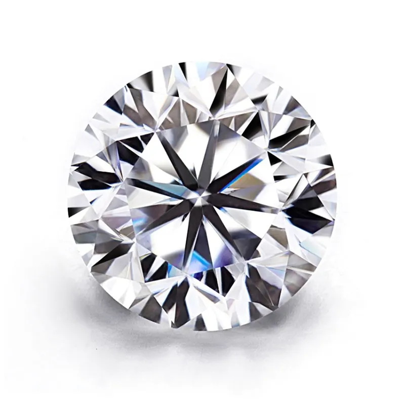 Laboratorio all'ingrosso sviluppato diamante gioielli gemma sintetica 5.7mm VVS DE colore pietra preziosa prezzo rotondo taglio brillante H & A sciolto Moissanite