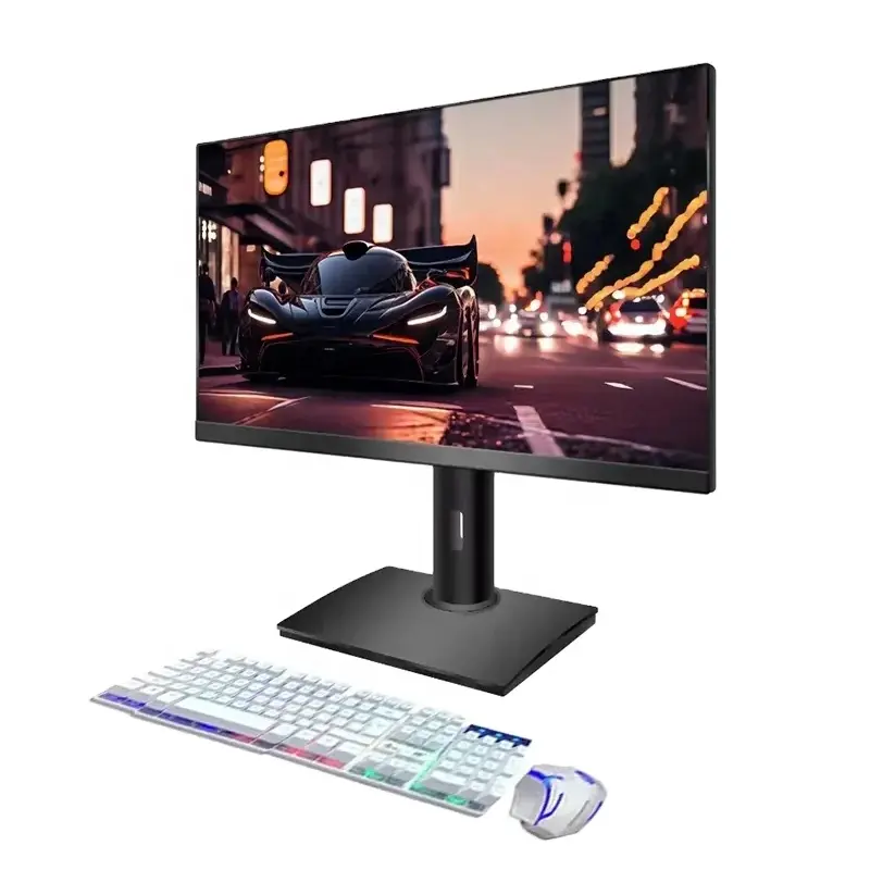 Lapt komputer Desktop Gaming, casing laptop dan Desktop Barebone 23.8 inci Core I3 I5 I7 AIO bisnis komputer All in One PC murah