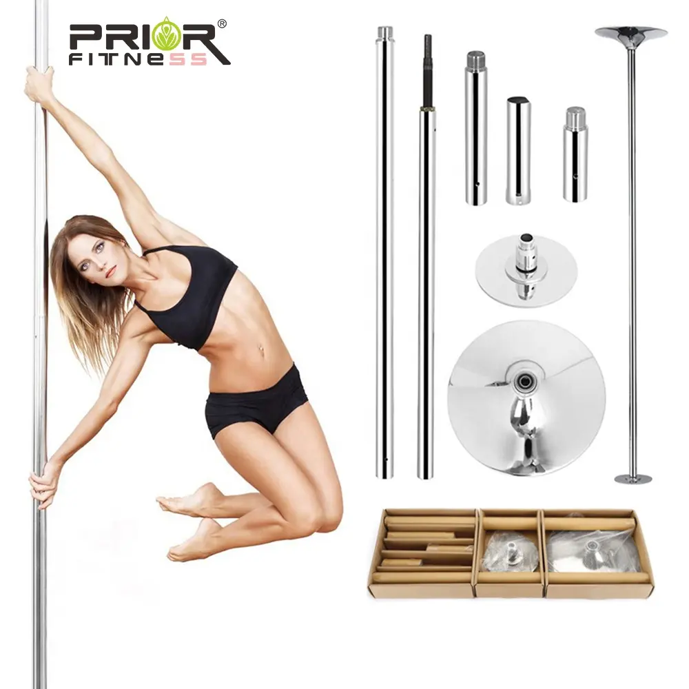 Pole Dance Kit Stripper 45 mm Spin and statique hauteur réglable 9 ft Fitness Pole for Home Bar acrobatique Pole fitness
