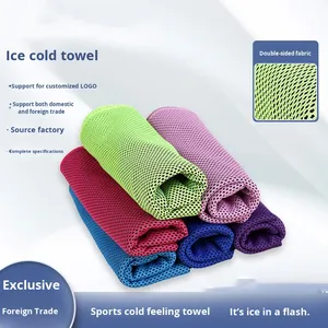 <strong>Dual</strong>-Layer Quick-Dry Outdoor Running Sports <strong>Towel</strong> Polyester Sweat <strong>Towel</strong> Bath <strong>Towel</strong> with Customized Logo - Product Image 3