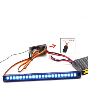 ชุดไฟ LED RC บาร์โคมไฟหลังคา,สายไฟควบคุม24โหมดแสง390มม. สำหรับ1/10 TRX-4 Axial SCX10 RC Car - Product Image 4