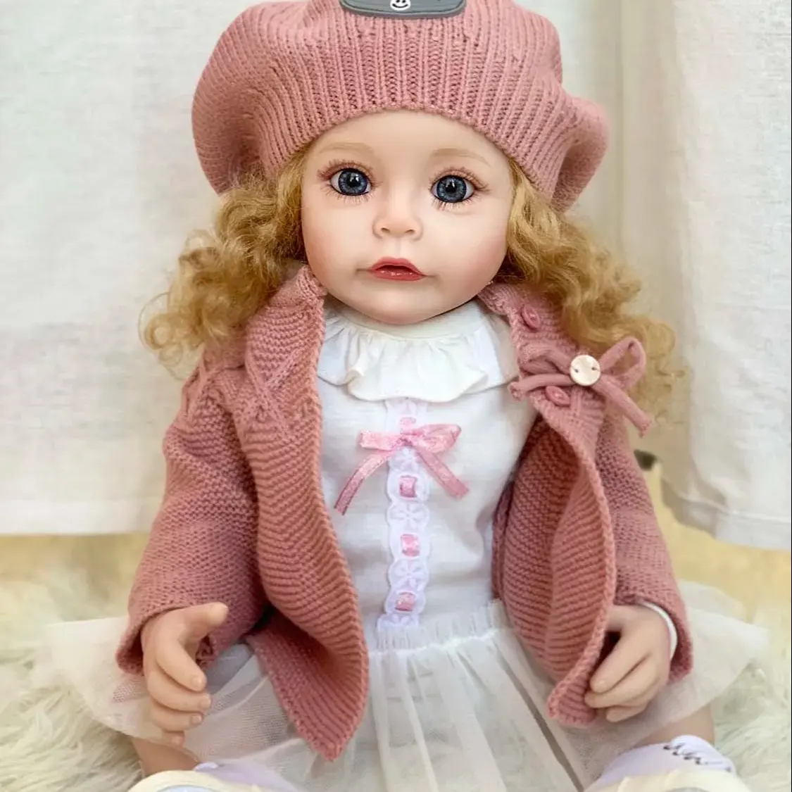 Realista Bebe Bonecas Venta al por mayor 22 pulgadas Varios Reborn Toddler Dolls Juguetes de silicona Reborn Baby Dolls para la venta