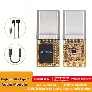 Realtek alc5686 TYPE-C דיגיטלי מפענח אודיו עבור אוזניות עם אבזר מרחוק & חלקים