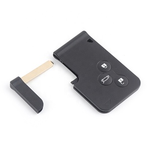 High quality hot selling Universal 10X <strong>3</strong> button smart card car <strong>key</strong> shell replacement for Renault <strong>Megane</strong> - Product Image 4