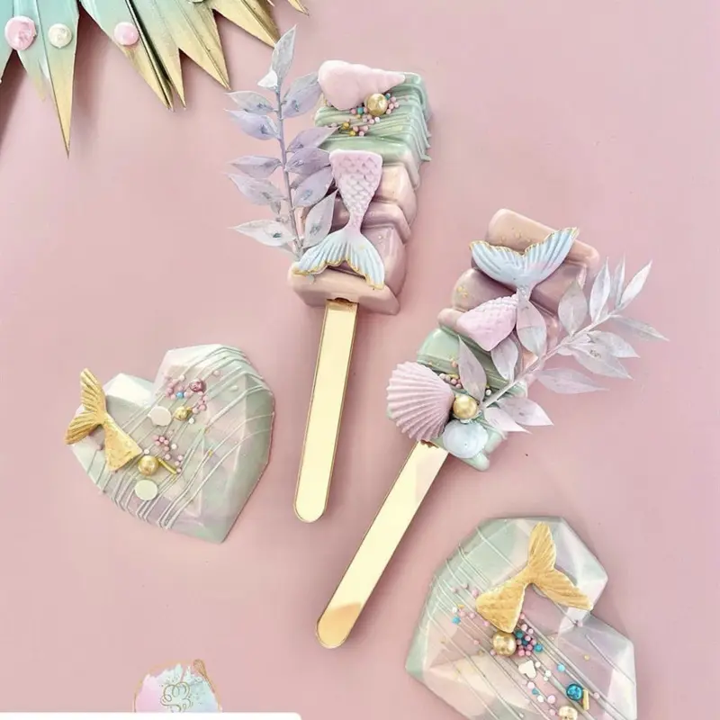 Groothandel Hoge Kwaliteit Kleurrijke Acryl Cake Sicle Sticks Popsicle Sticks En Cake Ice Cream Sticks