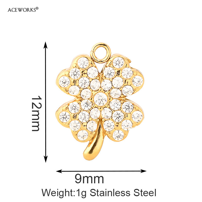 Pavé Four Leaf Clover Charm