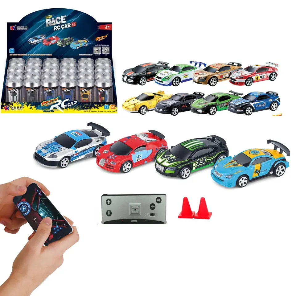 Mini coche Rc Radio Control remoto Micro coche de carreras 4 frecuencias juguetes de Radio Control para niños regalos modelos Rc
