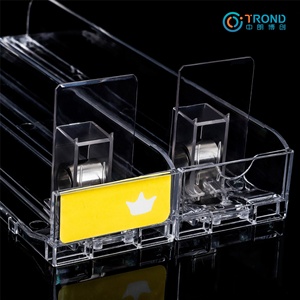 Trondディスプレイスーパーマーケットプッシャースプリング式プラスチック化粧品棚プッシャー自動販売機用シガレットタバコプッシャーシステム - Product Image 4