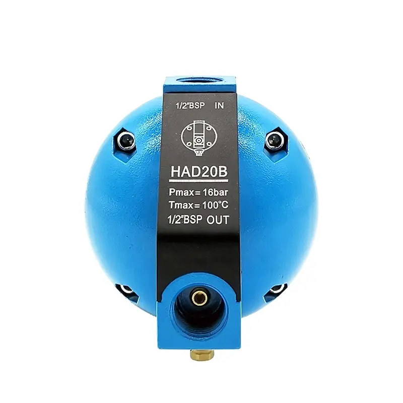 エアコンプレッサーフローティングボール式自動ドレンバルブHAD20Bインターフェイス1/2インチ