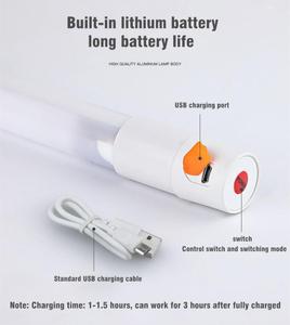 应用控制RGB变色智能发光二极管管灯T8便携式可充电发光二极管舞池4500mA - Product Image 3