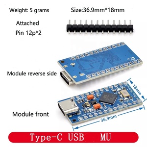 Lager neues Pro Micro ATMEGA32U4 5V 16M Modul USB-Update-Programm Entwicklungs platine mit Mini-Micro-USB-Schnitts telle Typ C. - Product Image 5