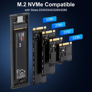M.2ปลั๊กแอนด์เพลย์ NVMe SSD Enclosure USB3.2ปลอกอลูมิเนียมภายนอกสำหรับ M.2โซลิดสเตตฮาร์ดดิสก์ SSD - Product Image 5