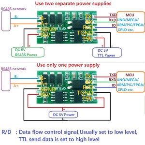 Arduiuo MEGA raspberry pi 4 NODEMCU ESP8266用の産業用グレードUARTTTLからRS485への分離通信サージ保護 - Product Image 5