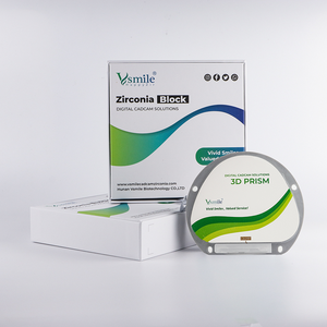 บล็อกเซรามิกเซอร์โคเนียหลายชั้น71มม. 3D ปริซึม,สำหรับเครื่องกัด AG Ceramil Millis - Product Image 4