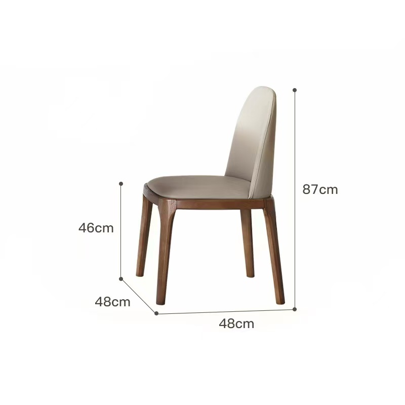6 * chaise octogonale en bois massif