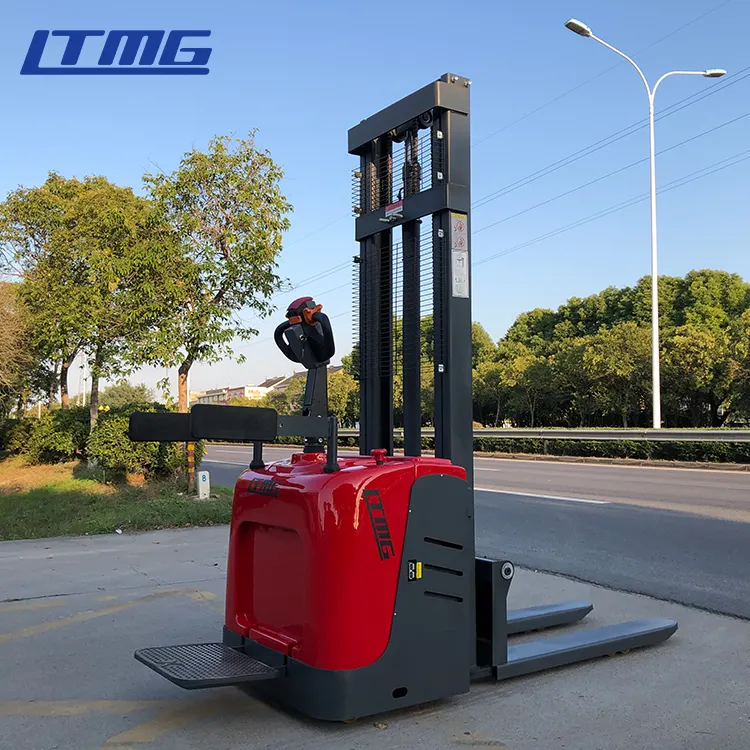 LTMG 2023 חדש מלגזה stackr1000kg 2000kg 1500kg עופרת חומצת סוללה מלא חשמלי מזרן מערה מכירה