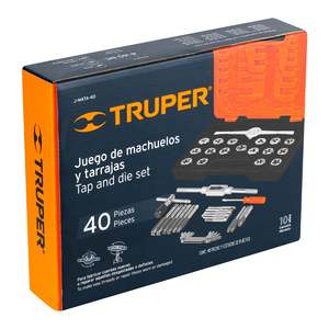 Truper J-MATA-40マニュアルタップ & ダイセット40ピースツールキット - Product Image 1