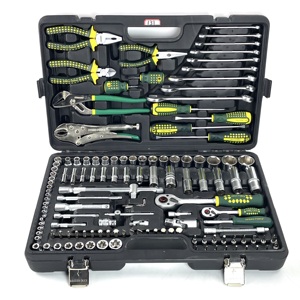 新製品131個セキュリティ家庭用自動レンチソケットメカニカルメタルハンドツールセットボックス