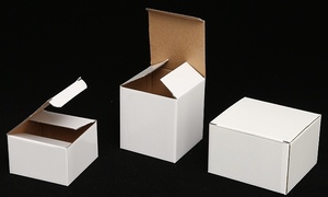 Weißes Quadrat und rechteckiger Karton Verpackungs schachtel Kleine Schachteln Kosmetische Hautpflege Geschenk box extra hart auf Lager mit hoher Qualität