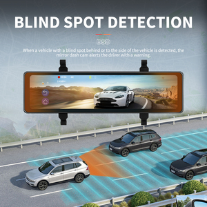 Podofo Dual Lens 11.26'' Dash Cam 4K Car Monitor DVR Night Version WiFi Rearview Mirror Car Recorder GPS+ADAS+BSD+LCA - Product Image 5