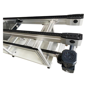 Sistema de transferencia de paletas Cadena automática de doble velocidad Transportador de cadena de rodillos de flujo libre de aluminio para sistema de manipulación de paletas - Product Image 2