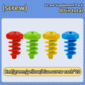 Tùy Chỉnh Tự Làm Nhựa Kid Đồ Chơi Học Tập Máy Mẫu Giáo Xây Dựng Khối Thiết Lập Vít Khối Ăn Mặc Giả Vờ Chơi Giáo Dục Đồ Chơi - Product Image 6