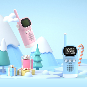 Walkie Talkies for Kids Rechargeable Handheld <strong>Wireless</strong> <strong>Intercom</strong> 3km Long Range Two-<strong>way</strong> Radio Cartoon Style <strong>2</strong> Pack Great Gift - Product Image 5