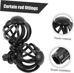 Uniek Vogelkooi Ontwerp Meerdere Maten Beschikbaar Decoratieve Gordijnpaal Eindstukken Staaf Eindkappen Voor Rail Accessoires Home Decor - Product Image 3