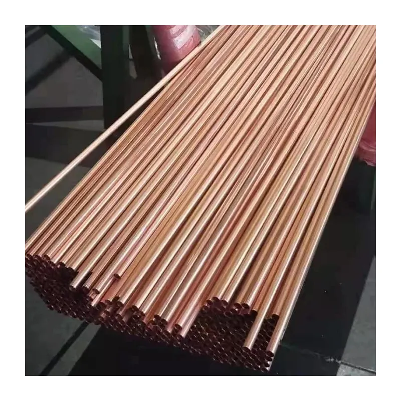 Venta al por mayor de fábrica Tubo de cobre de 8mm de diámetro Precio barato Cobre recto C12000 Tubo de cobre de 32mm