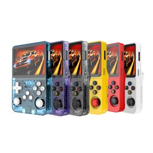 R36Sクラシックレトロミニゲームコンソール64GB/128GBハンドヘルドPSPゲームプレーヤー3.5インチIPSスクリーンボーイギフト付き