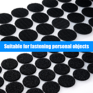 Jiehuan 10MM Gancho adhesivo y puntos de bucle Velcroes autoadhesivos Accesorios de ropa Color personalizado Nailon 100% ecológico - Product Image 4
