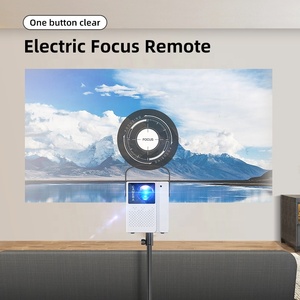 2024 yeni akıllı projektör 1036*600 HD cep LCD LED T2pro Android OS ev Video projektör - Product Image 4