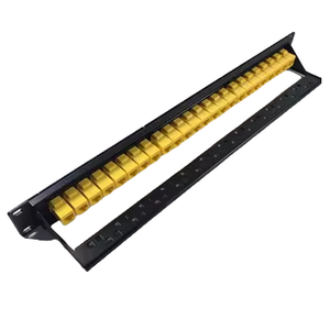 CAT6 24 puertos 1U 19 pulgadas Modula Patch Panel UTP RJ45 Módulo acoplador en línea Patch Panel adaptador Keystone Jack Patch Panel - Product Image 2