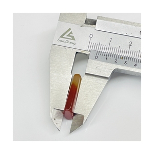 DIY Wholesale Natural Crystal <strong>red</strong> agate square bare stone Mini <strong>Pyramid</strong> For Making Rings - Product Image 5