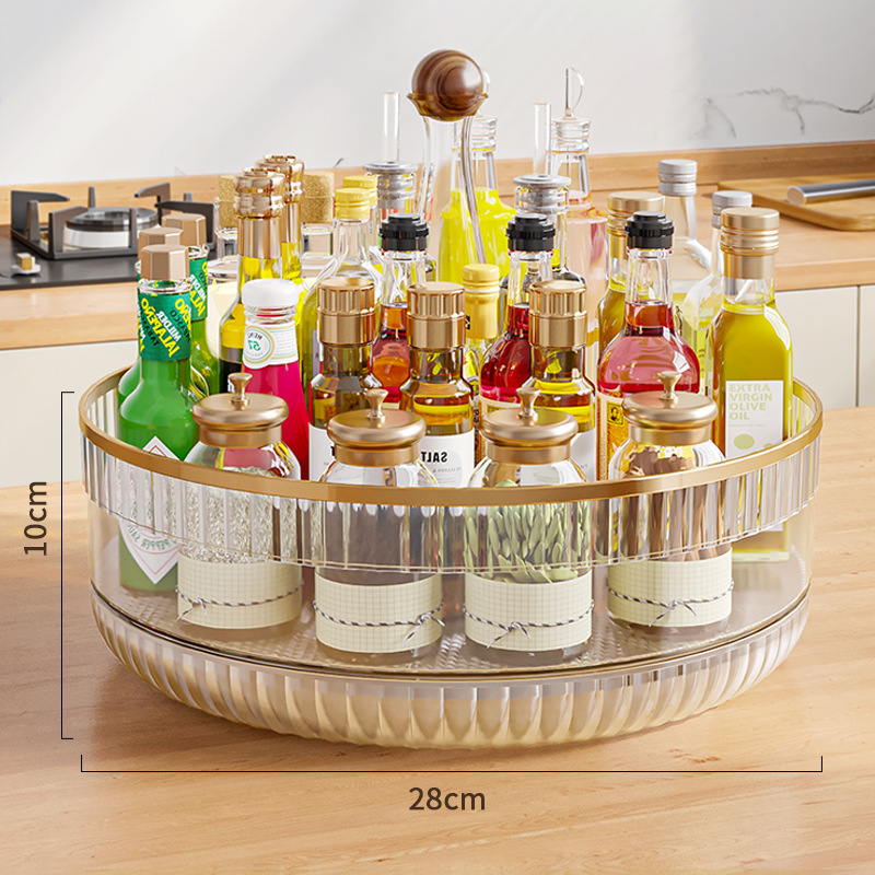 Rotating shelf, transparent white